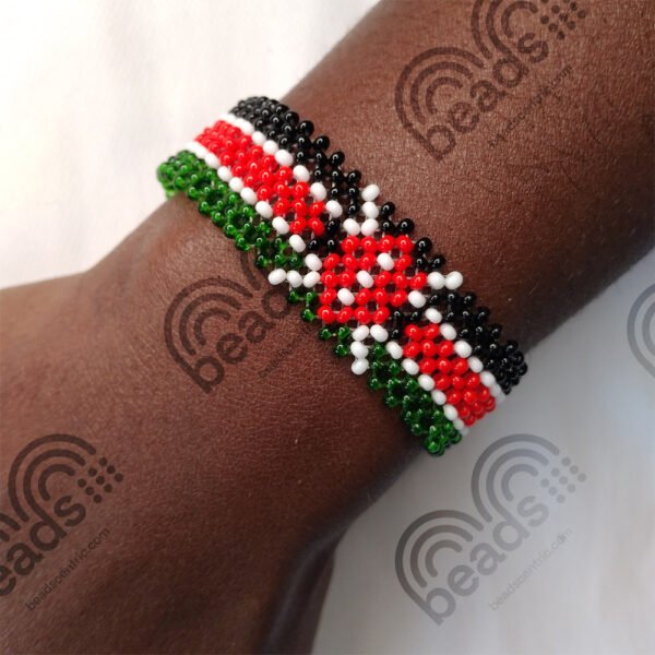 Kenyan Flag Bracelet